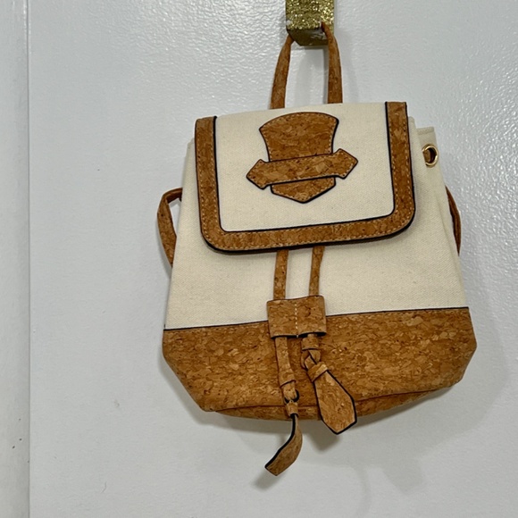 NEW Cork & Cotton Backpack in White - so cute! main image 7